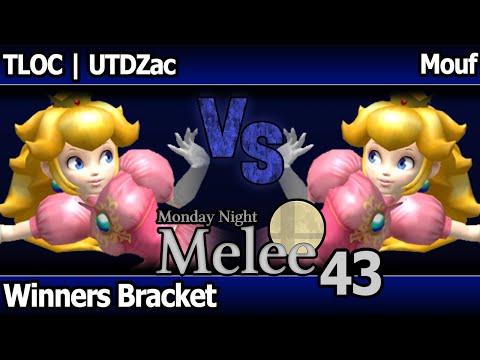 MNM 43 Melee - TLOC | UTDZac (Peach, Marth) vs Mouf (Peach) - Winners Bracket