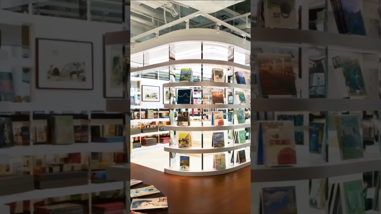 SHELVES in Beijing #bookstore #interiordesign #airport #citic #china  #shorts