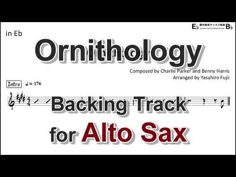 Ornithology - Backing Track with Sheet Music for Alto Sax