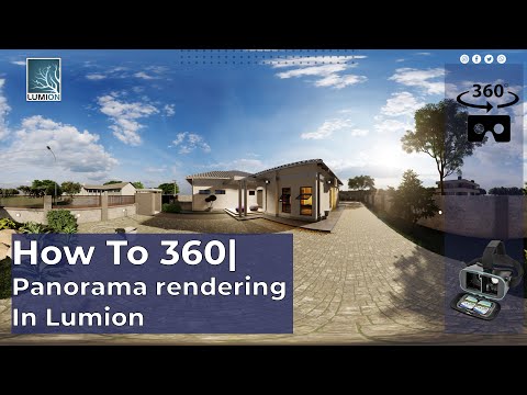 How to create 360 Panorama with Lumion |  Tips and Tricks For VR