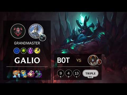 Galio Bot vs Jhin - EUW Grandmaster Patch 11.3