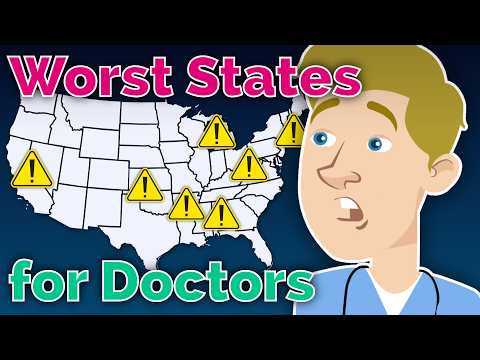 最適合醫生的州和最不適合醫生的州📍（您應該在哪裡執業） (Best & Worst States for Doctors📍 (Where YOU Should Practice))