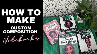 DIY Back to School Notebook Covers | How to Use Sticker Paper for Custom Composition Books