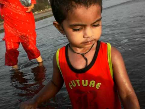 sarah at srivardhan beach.AVI