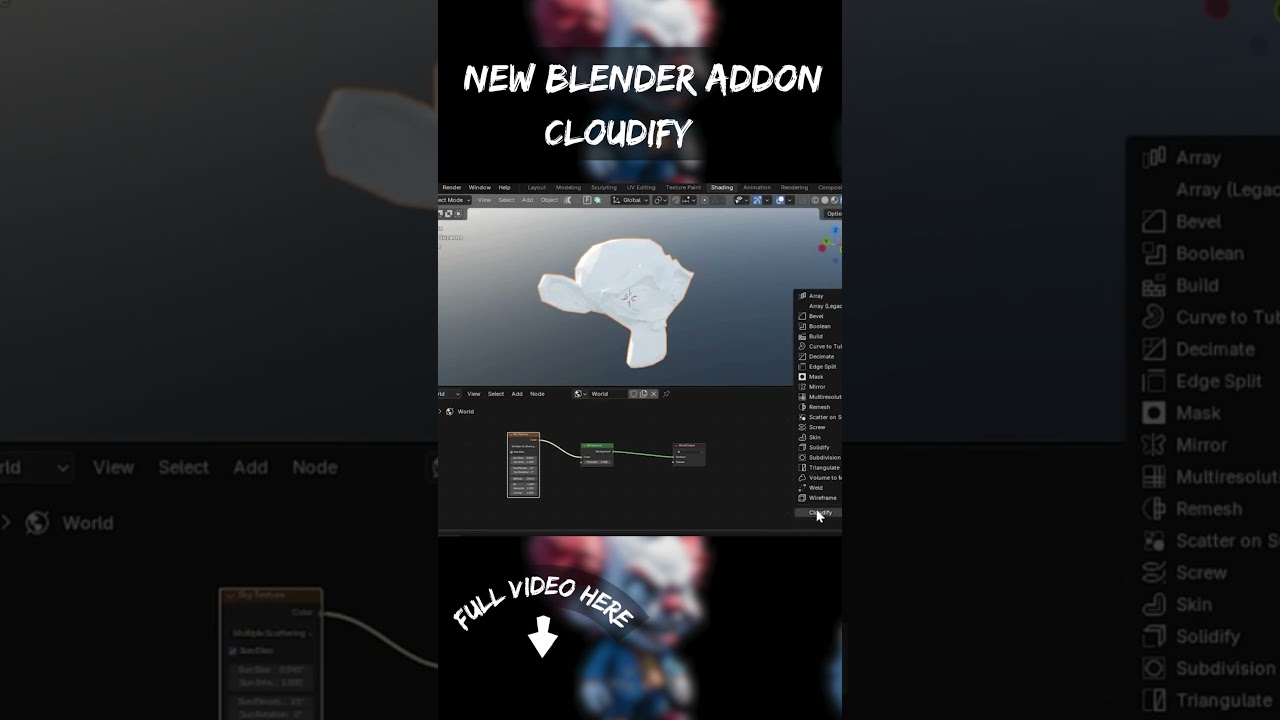 Turn Your 3D Models Into Real Clouds in Blender