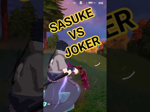 Sasuke vs Joker in Fortnite #sasuke #naruto #vs #joker #dc #anime #battle #comics #shocknawesome