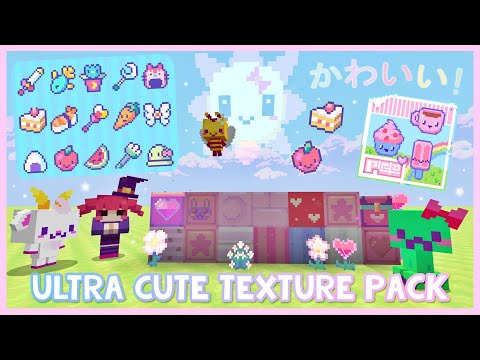 Ultra Cute Texture Pack ♡ REVIEW 1.18 ✰ Minecraft Bedrock