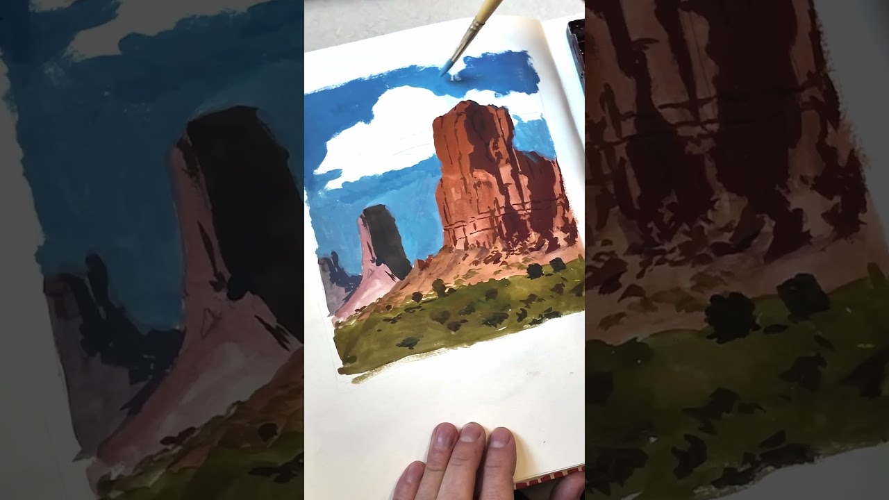 Painting desert landscapes 🙌