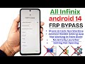 All Infinix Android 14 GOOGLE ACCOUNT BYPASS 2025 All Infinix Frp Bypass Android 13 Without PC