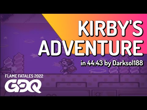 Kirby's Adventure by Darksol188 in 44:43 - Flame Fatales 2022