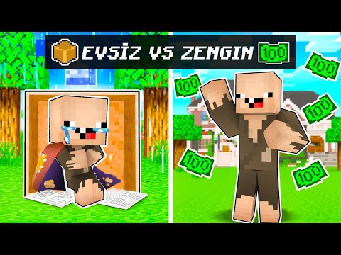 EVSİZ SAKARBEBEK VS MİLYONER SAKARBEBEK 😱 - Minecraft