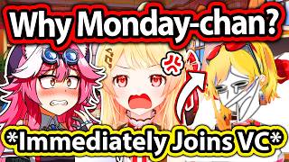 Raora Calls Kaela Just to Ask Why Everyone Called Kanade 'Monday-chan' 【Hololive】
