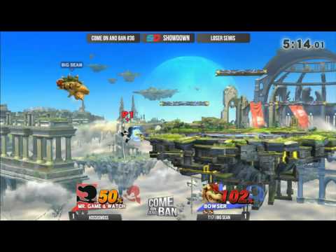 Come on and Ban #36 - Losers Semis: KOSSismoss (King Dedede/Game & Watch) vs T17|Big Sean (Bowser)
