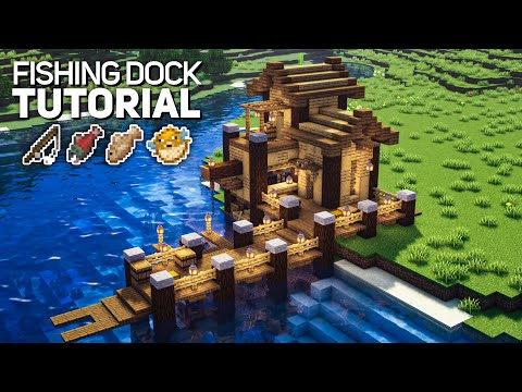 disruptive builds - Minecraft: Ultimate Fishing Dock Tutorial (how to build)