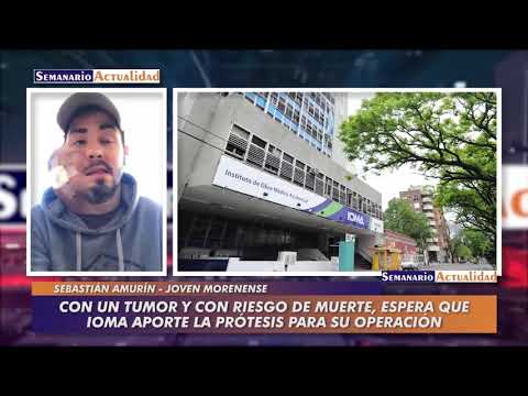 Con un tumor y con riesgo de muerte, espera que IOMA aporte la prótesis para su operación