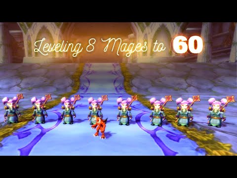 Leveling 8 mages to 60 - WoW Classic Multiboxing