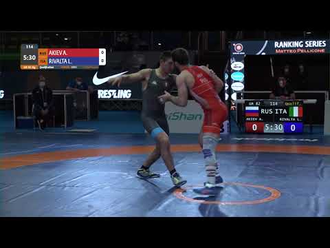 Qual. GR - 82 kg: A. AKIEV (RUS) v. L. RIVALTA (ITA)