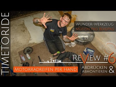 Testbericht: Motion Pro BeadPro Montierhebel - Das beste Werkzeug bei einer Motorrad Reifenpanne?