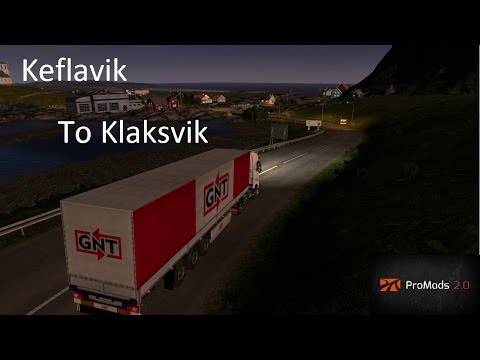 Euro Truck Simulator 2 Promods 2.0 Keflavik (IS) - Klaksvik (FO) Timelapse