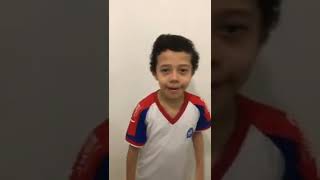 Aluno Bruno do 3° Ano declarando o seu amor pelo papai