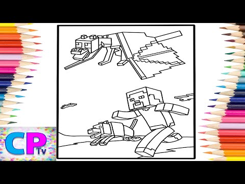 Minecraft Coloring Pages/Steve/Dragon and Wolf/Jim Yosef - Firefly [NCS Release]