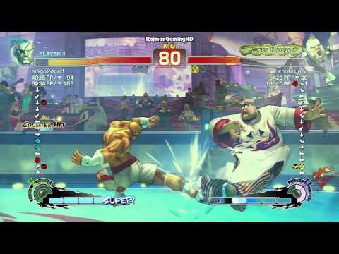 SSFIV AE: Mago (Sagat) vs chobixinco (Rufus) TRUE-HD QUALITY