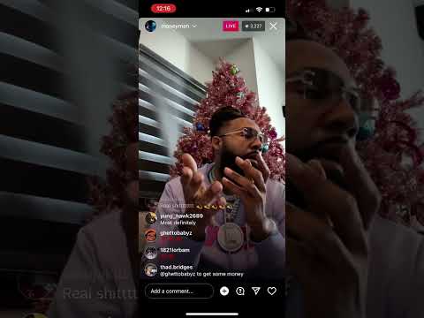 MONEY MAN GOES LIVE ON IG !!! GIVES FREE GAME & ADVICE ON LIFE!!! PT. 1 #fyp