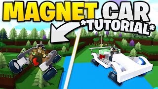 [TUTORIAL] How to build a MAGNET POWERED FLYING CAR in Build a Boat!! | ROBLOX