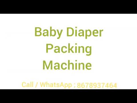 Semi Automatic Baby Diaper Packing Machine