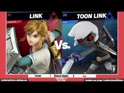 Flame Choke 7.5 - Pyro (Toon Link) vs. Loruler (Link) - Pools - Ult Arcadian Singles (4/14/19)