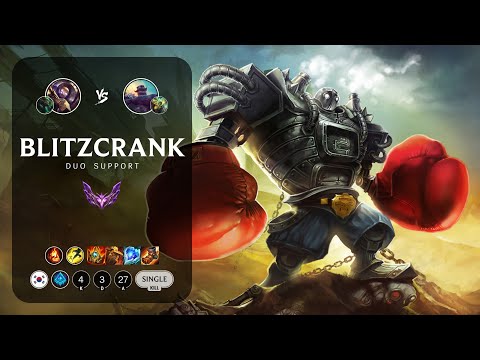 Blitzcrank Support vs Braum - KR Master Patch 13.10