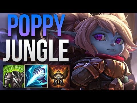 HOW CAN POPPY JUNGLE BE THIS GOOD?! | Challenger Poppy Gameplay | Patch 8.10 S8 - League of Legends
