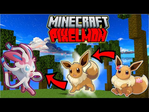 Breeding Sylveon in Minecraft Pixelmon