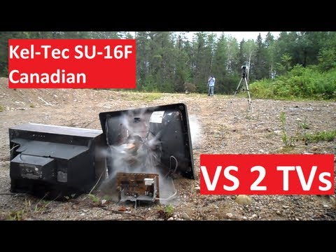 Shooting 2 TVs Keltec SU16