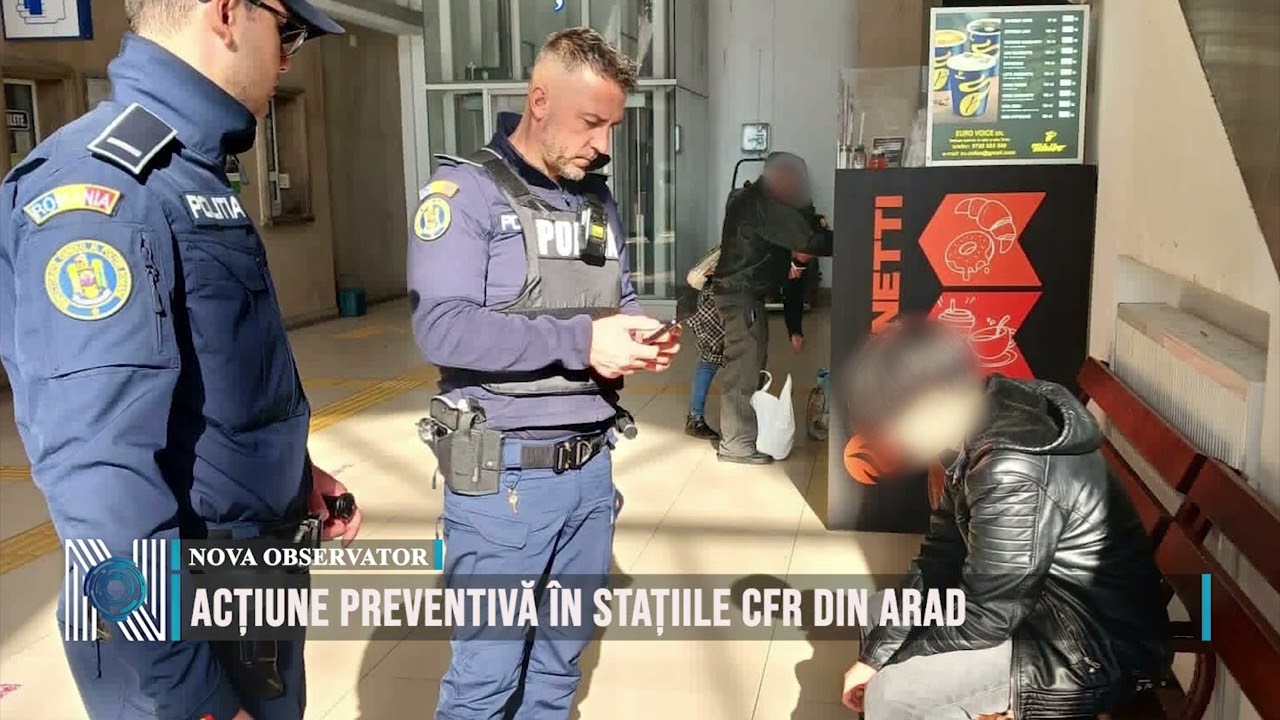 Acțiune preventivă în stațiile CFR din Arad
