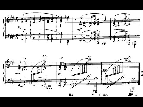 Aaron Copland - Four Piano Blues for Piano (1926-48) [Score-Video]