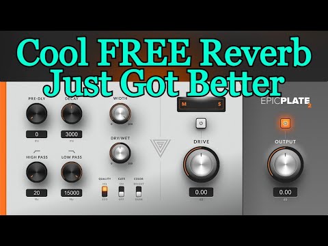 Awesome FREE Plate Reverb VST Plugin Got Better! - epicPLATE mkII by Variety Of Sound - Review