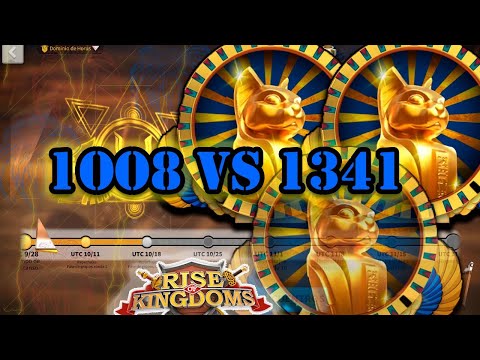 LIGA DE OSIRIS!!! 1oo8 VS 1341-rise of kingdoms en español