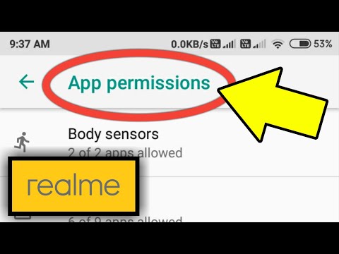 Realme App Permissions | App Permission Realme | Realme Mobile App Permissions