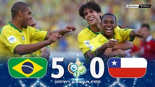 Brasil 5 x 0 Chile (Adriano Hat-Trick) ● 2006 World Cup Qualifiers Extended Goals & Highlights HD