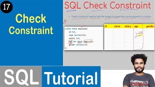 #17 Check Constraint in SQL | SQL Tutorial