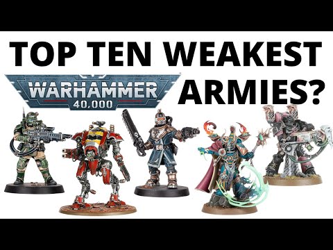 Top Ten Weakest Armies in Warhammer 40K by Win Rate - What's Struggling Right Now?