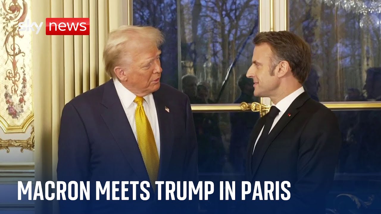 Macron welcomes Trump to Paris ahead of Notre-Dame reopening