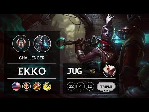 Ekko Jungle vs Lee Sin - NA Challenger Patch 9.18