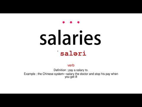 How to pronounce salaries - Vocab Today