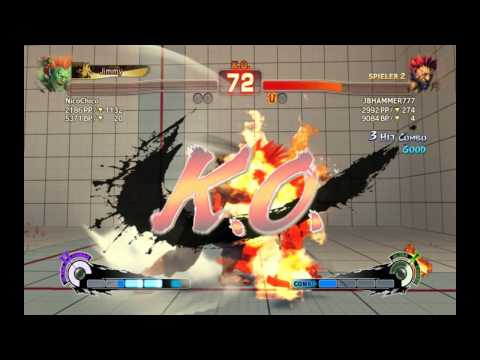 JBHAMMER777 (Akuma) vs Nicochico rank 20 (blanka) Vs  FuturSuperkyro (Sagat)