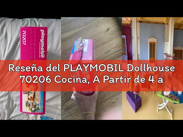 Vídeo relacionado con PLAYMOBIL Dollhouse 70206 Cocina, A Partir de 4 años