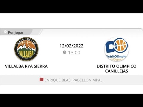 Preinfantil masc A VILLALBA RYA SIERRA - DISTRITO OLIMPICO