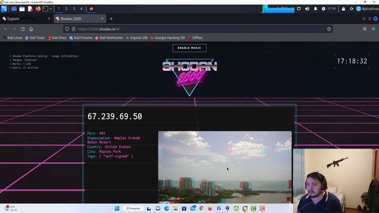 Shodan entrando em cameras de segurança!!!