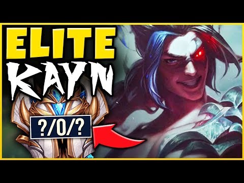 *UNKILLABLE* #1 KAYN SMURFING IN HIGH ELO (PERFECT KDA) - League of Legends